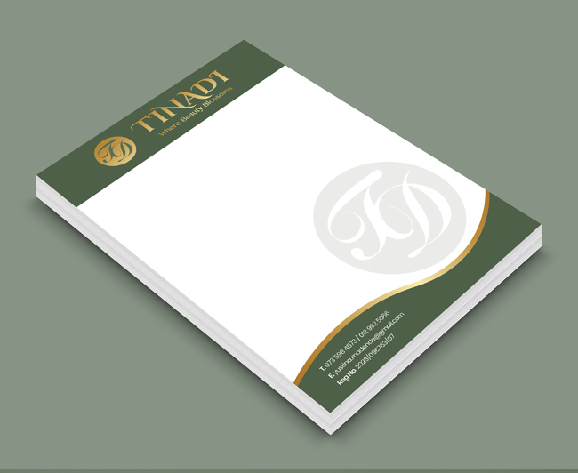 Tinadi A4 Letterhead