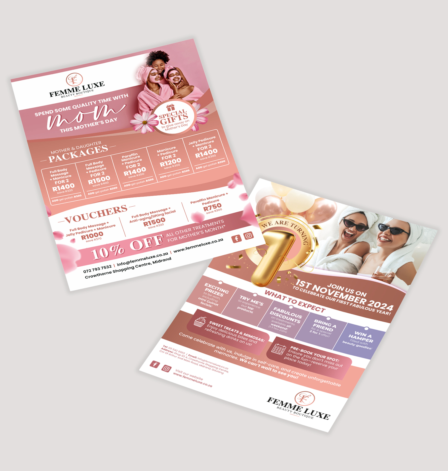 femme luxe flyer design